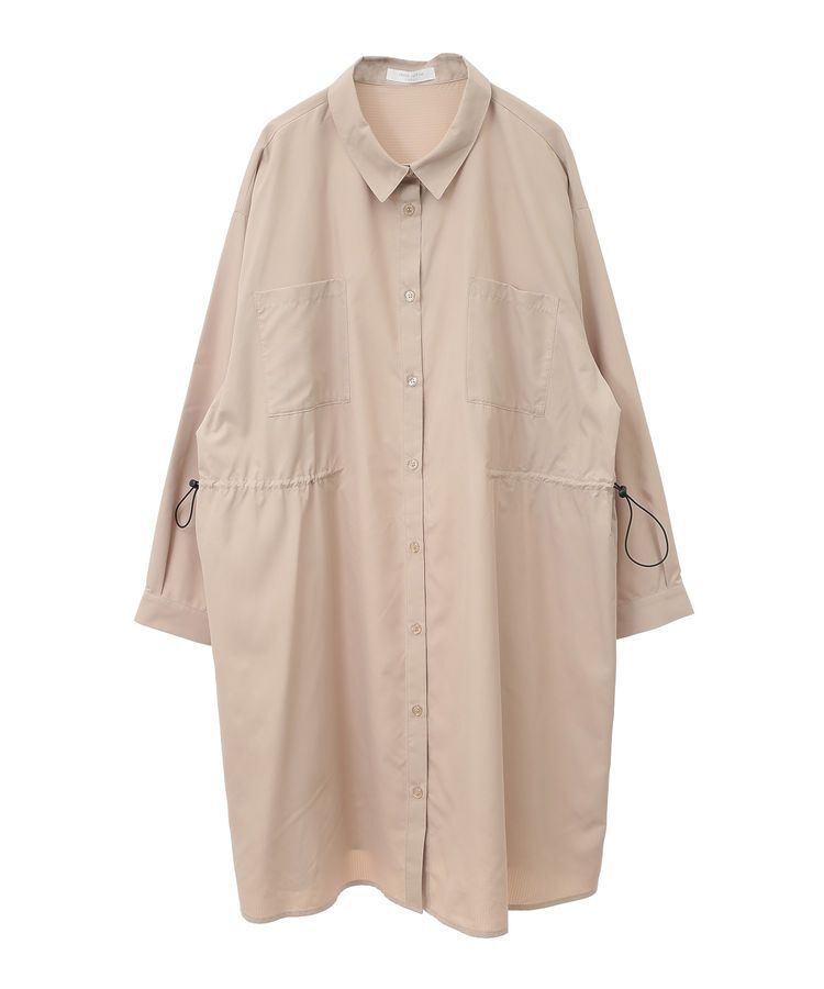 Green Parks「ミディ丈ドロストシャツワンピース」|ワンピース|