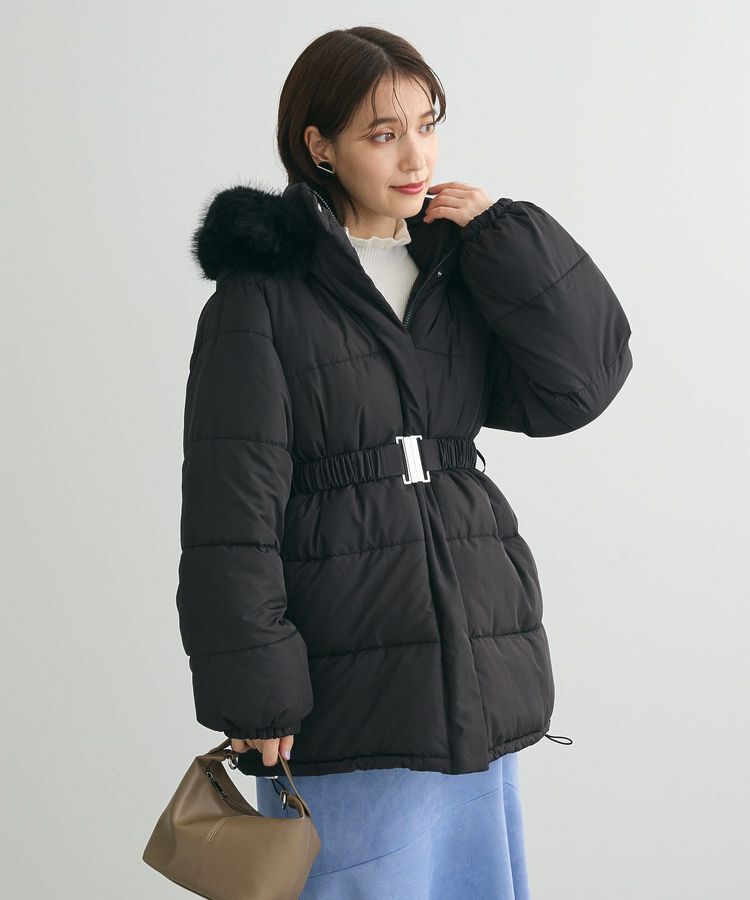 Green Parks「・swing by フリルハイネックリブニット」|ニット・セーター|