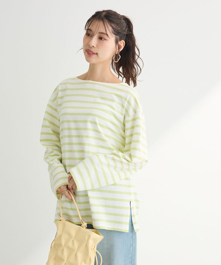 Green Parks「ボーダーチュニック」|Tシャツ・カットソー|