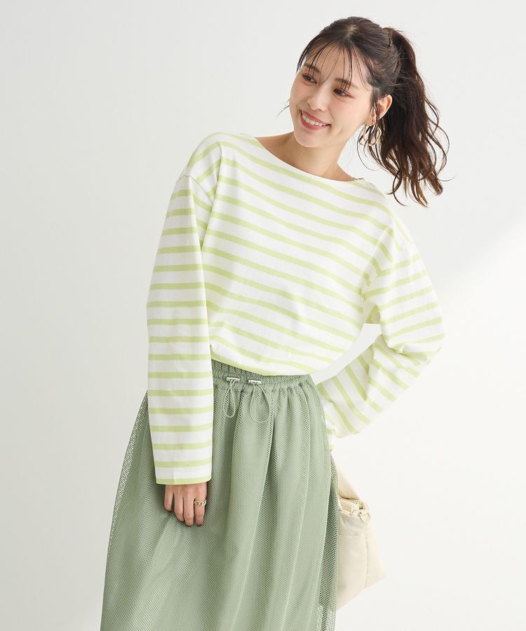 Green Parks「ボーダーチュニック」|Tシャツ・カットソー|