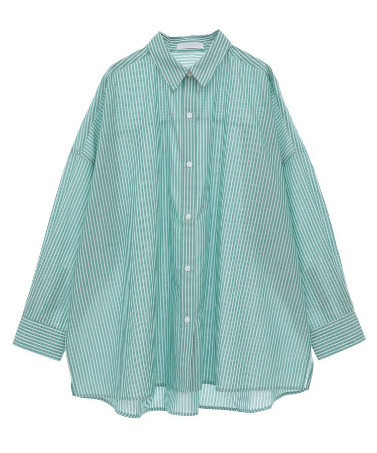 Green Parks「綿麻混レギュラーカラーBIGシルエットシャツ」|シャツ・ブラウス|