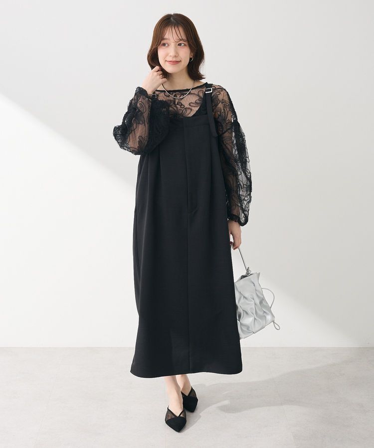 Green Parks「チュールレイヤードブラウス」|シャツ・ブラウス|