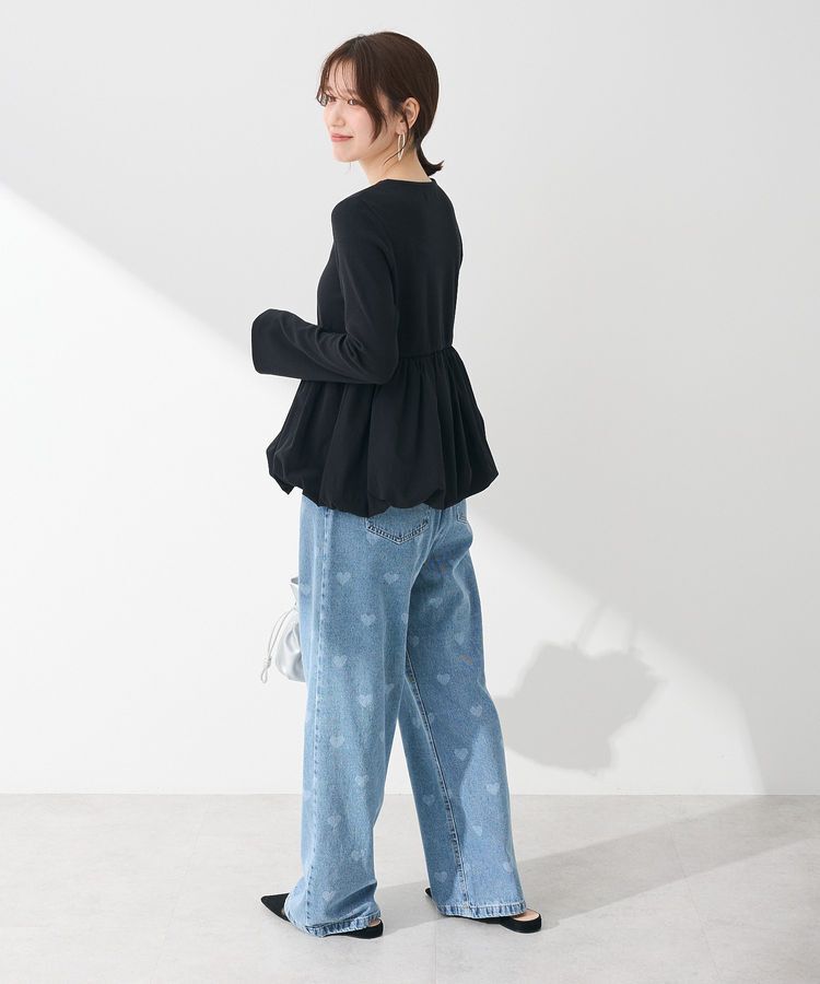 Green Parks「・SUGAR SPOON ハート抜染ptデニム」|デニム|