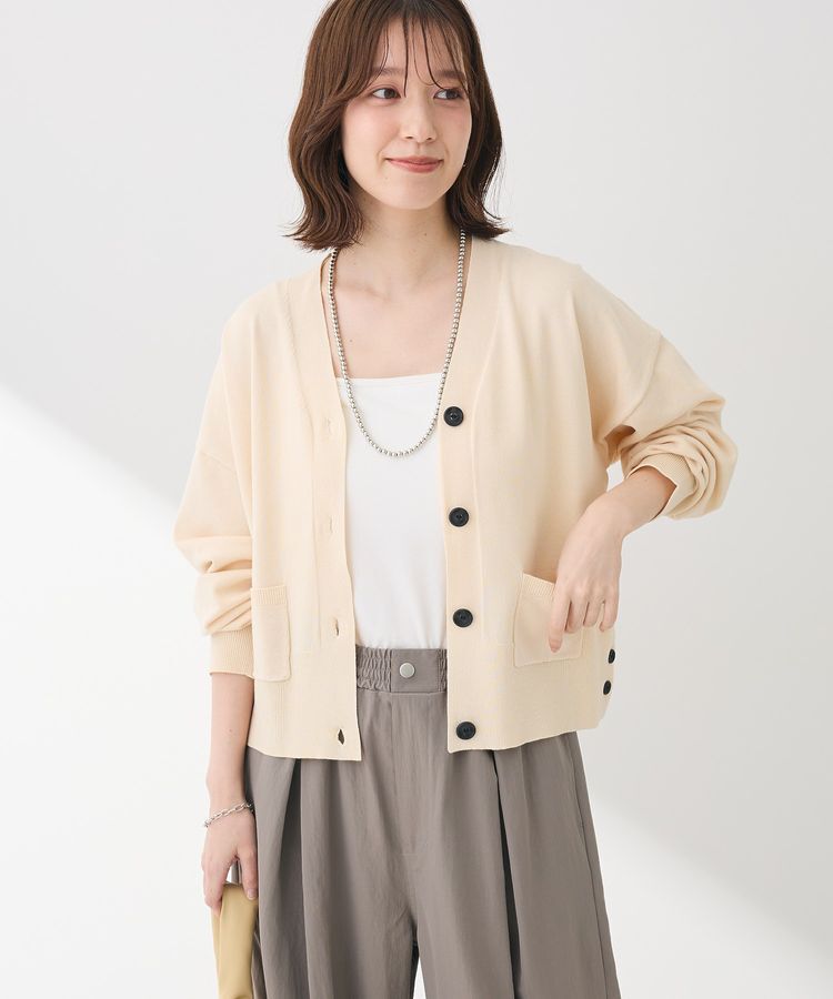 Green Parks「ポケット付コンパクトカーディガン」|カーディガン|