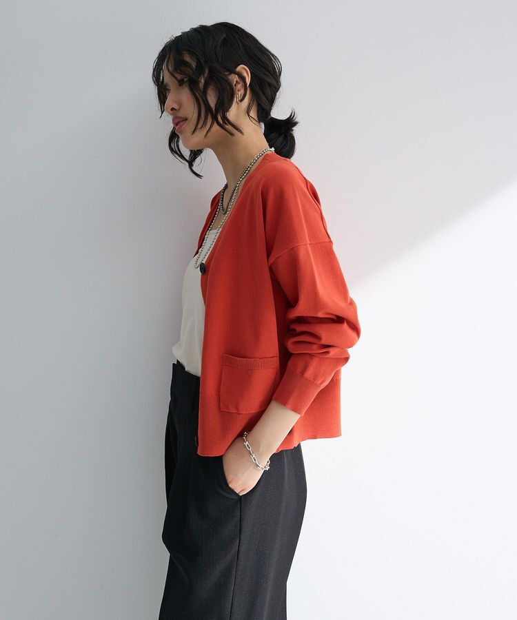 Green Parks「ポケット付コンパクトカーディガン」|カーディガン|