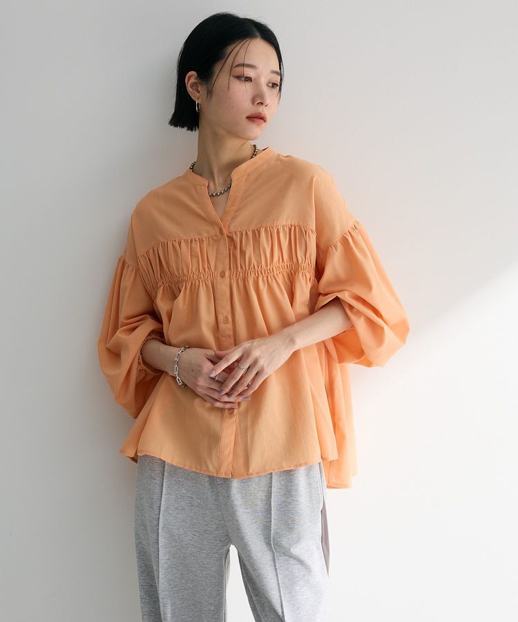 armonia「シャーリングスキッパーシャツ」|シャツ・ブラウス|