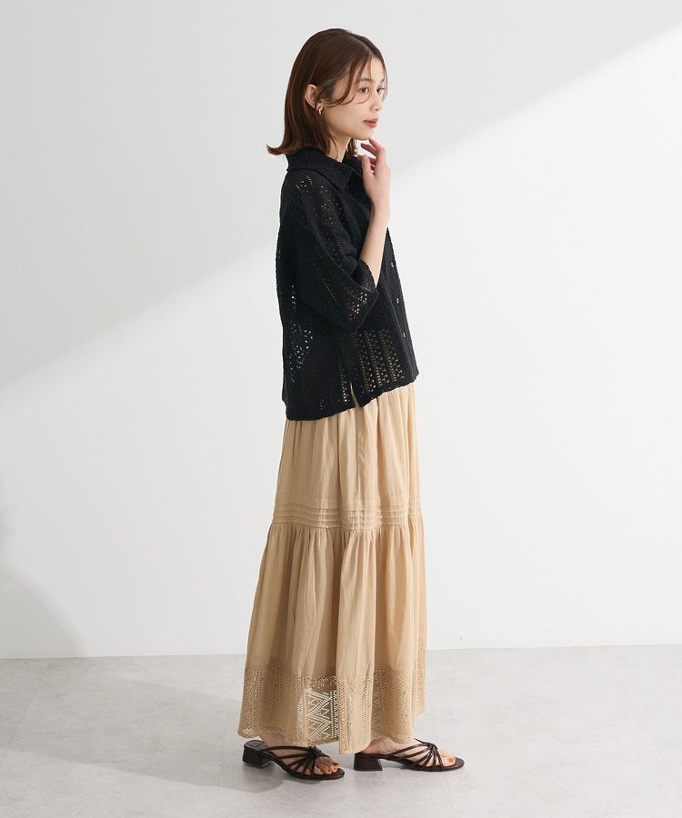 Green Parks「インド綿 衿付きレースシャツ」|シャツ・ブラウス|