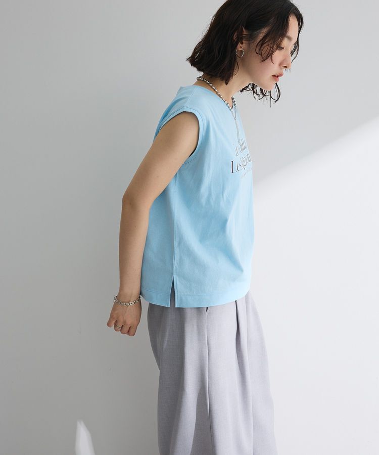 Green Parks「ノースリーブフェミニンロゴプルオーバー」|Tシャツ・カットソー|