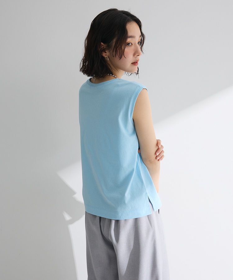 Green Parks「ノースリーブフェミニンロゴプルオーバー」|Tシャツ・カットソー|