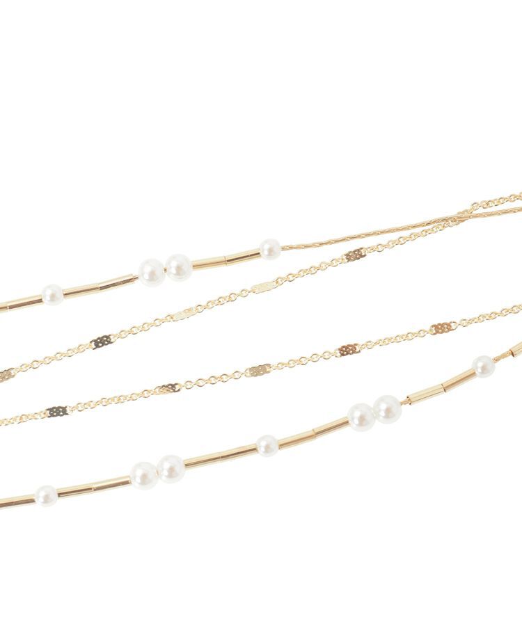 armonia「every walk.2連パールパイプネックレス」|ネックレス|