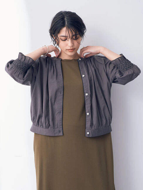 YECCA VECCA「スモッキングシャツジャケット」|スーツ|