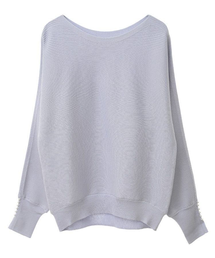 YECCA VECCA「袖パールドルマンニット」|ニット・セーター|