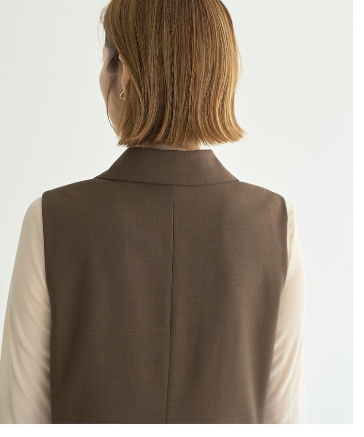 YECCA VECCA「金釦ジレ」|ベスト・ジレ|