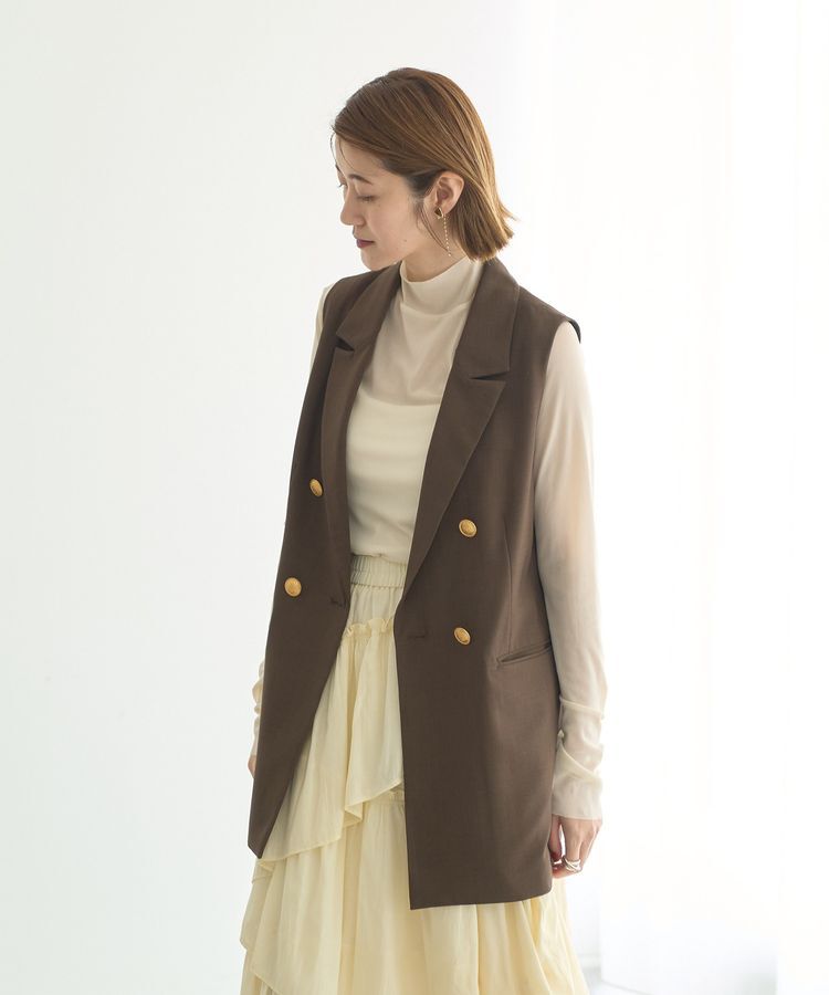 YECCA VECCA「金釦ジレ」|ベスト・ジレ|