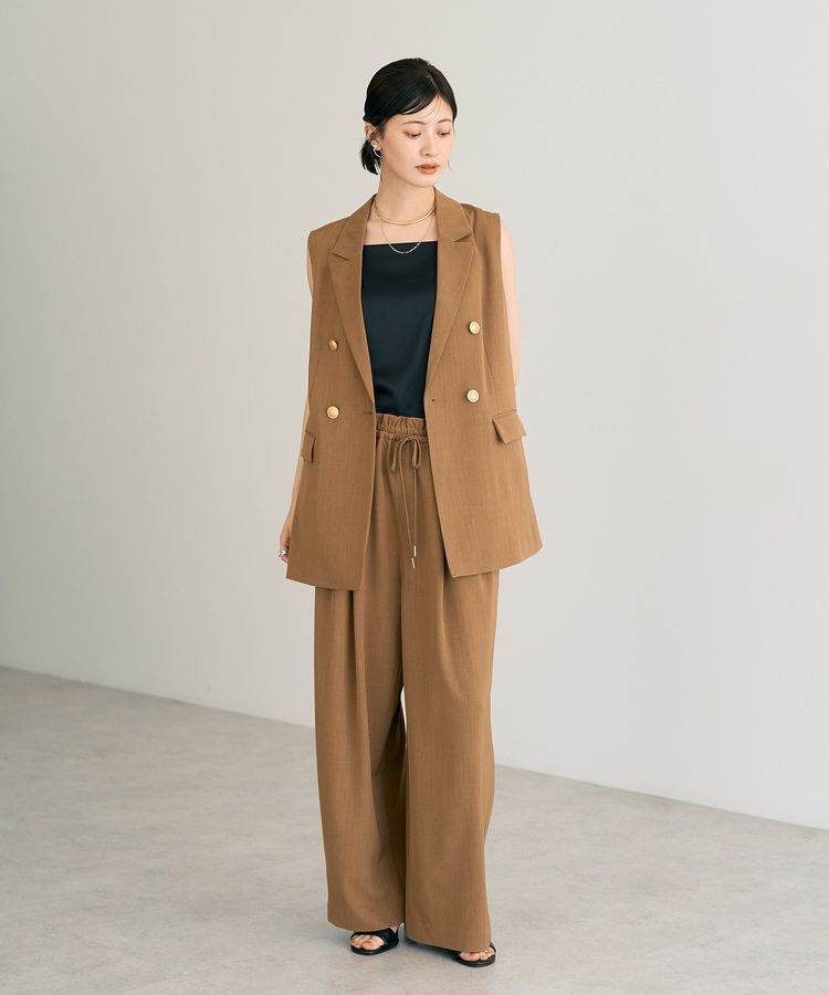 YECCA VECCA「金釦ジレ」|ベスト・ジレ|