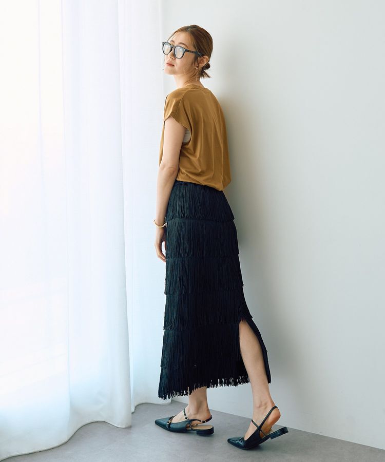 Editt by YECCA VECCA「フリンジロングスカート」|スカート|