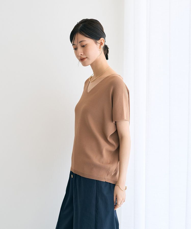 YECCA VECCA「Vネックドルマンニット」|ニット・セーター|