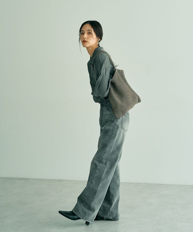 YECCA VECCA「【cache cache】ラメ糸編みトート」|トートバッグ|