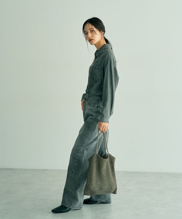 YECCA VECCA「【cache cache】ラメ糸編みトート」|トートバッグ|