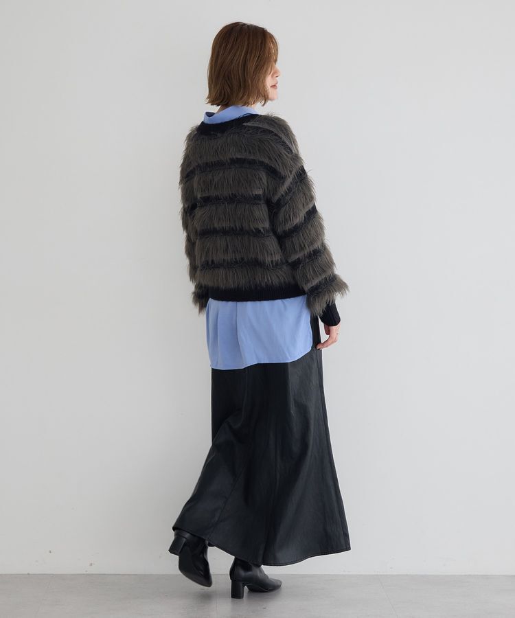 YECCA VECCA「フェザーマルチボーダーニット」|ニット・セーター|