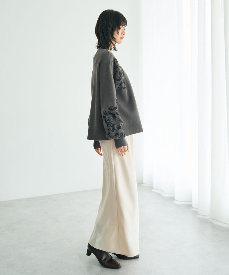 YECCA VECCA「フラワー刺繍ニット」|ニット・セーター|