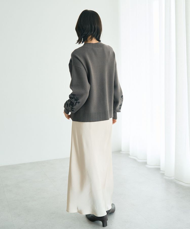 YECCA VECCA「フラワー刺繍ニット」|ニット・セーター|