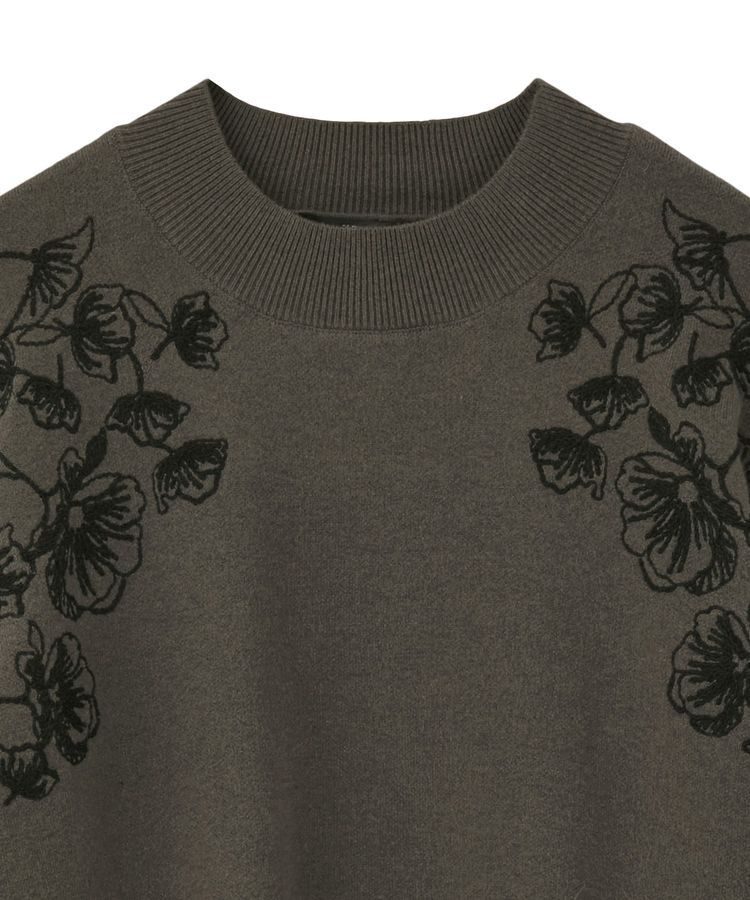 YECCA VECCA「フラワー刺繍ニット」|ニット・セーター|