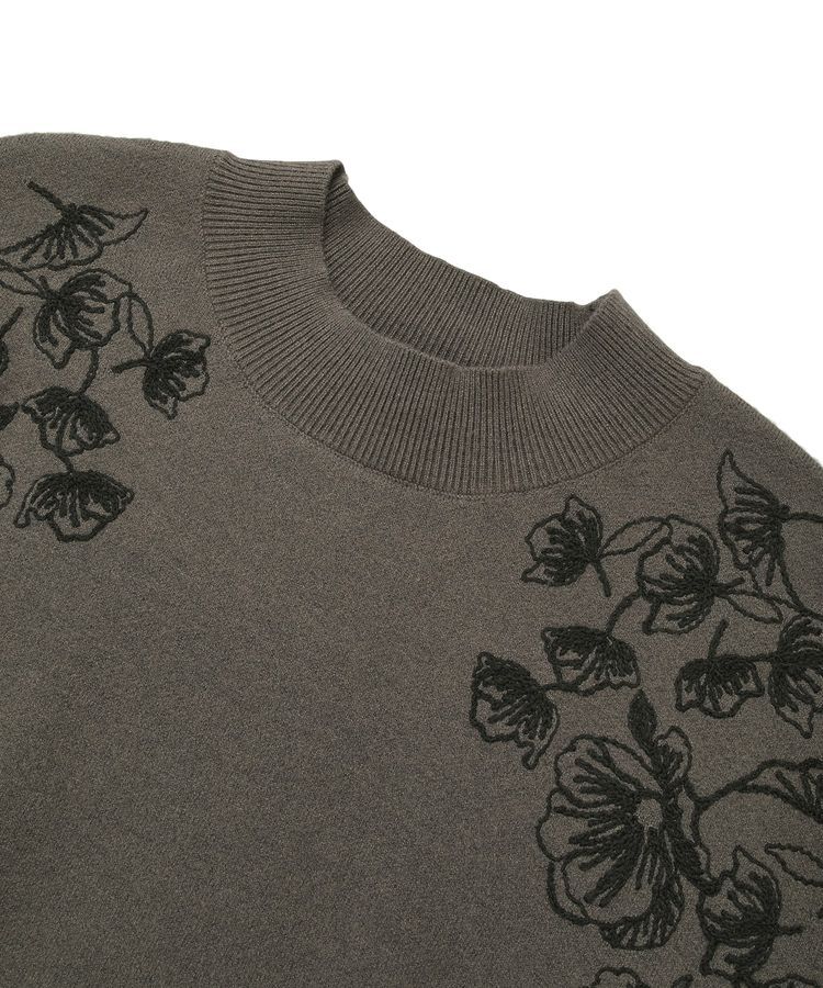 YECCA VECCA「フラワー刺繍ニット」|ニット・セーター|