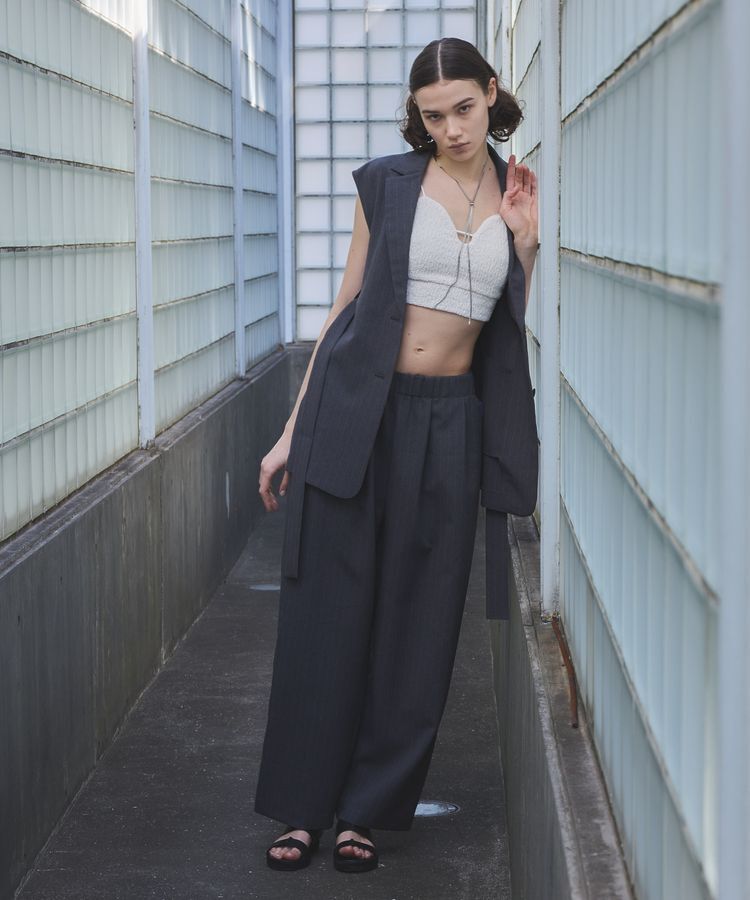 GARAGE OF GOOD CLOTHING「【日本製】ストライプテーラーベスト」|ベスト・ジレ|