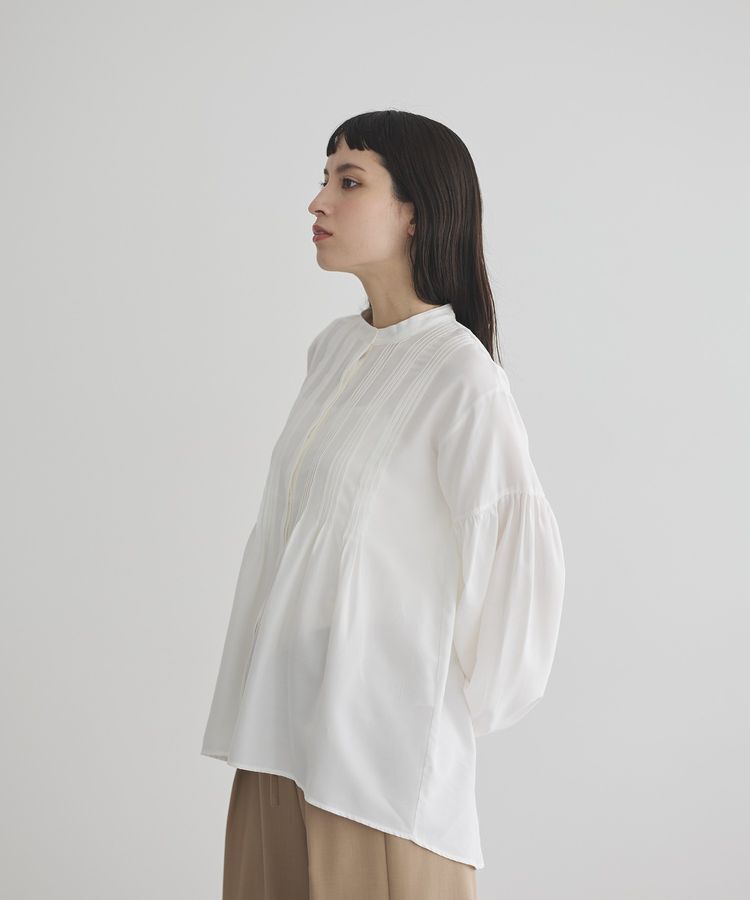 GARAGE OF GOOD CLOTHING「ピンタックボリューム袖フレアーブラウス」|シャツ・ブラウス|