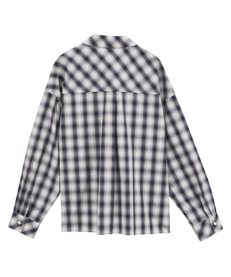 GARAGE OF GOOD CLOTHING「オンブレチェックショート丈シャツ」|シャツ・ブラウス|