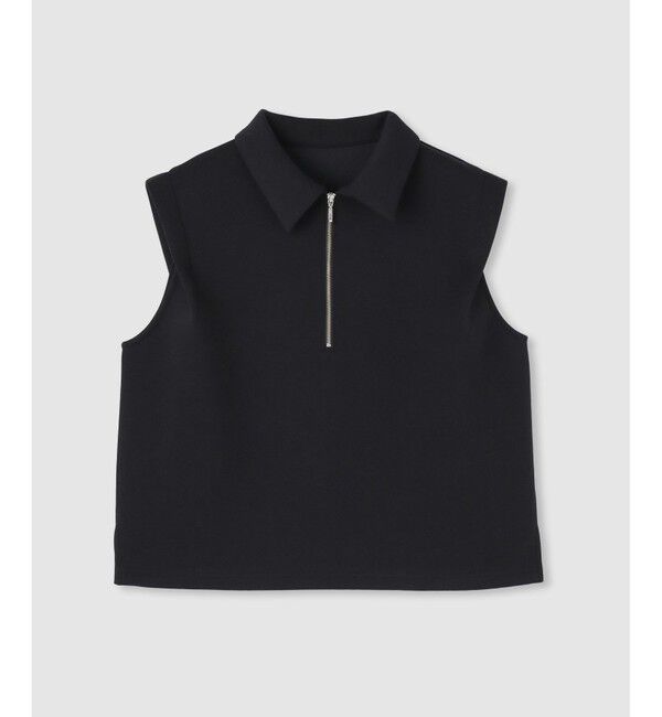 allureville「ハーフＺＩＰプルオーバー」|Tシャツ・カットソー|ブラック