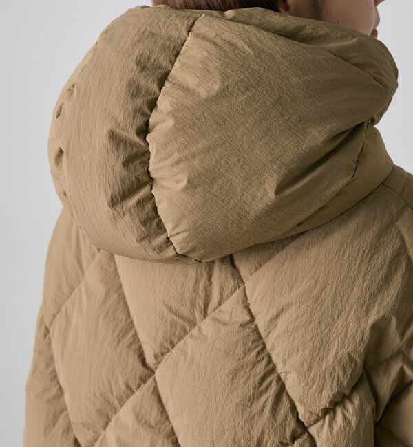  「リサイクルダウンジップアップフードジャケット」|テーラードジャケット|