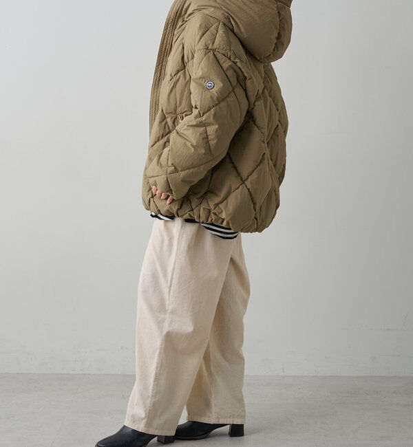  「リサイクルダウンジップアップフードジャケット」|テーラードジャケット|