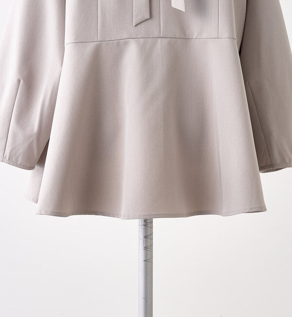  「【Du noir】バックリボンペプラムブラウス+スラックスパンツセット」|その他|