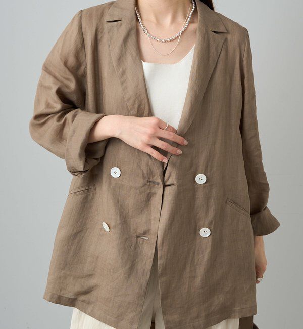  「【WEB限定】ラミーダブルシャツジャケット」|テーラードジャケット|