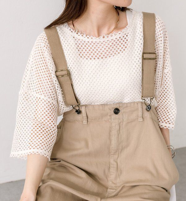  「【リバイバル】ハーフスリーブメッシュプルオーバー」|プルオーバー|