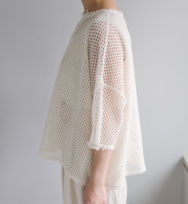  「【リバイバル】ハーフスリーブメッシュプルオーバー」|プルオーバー|