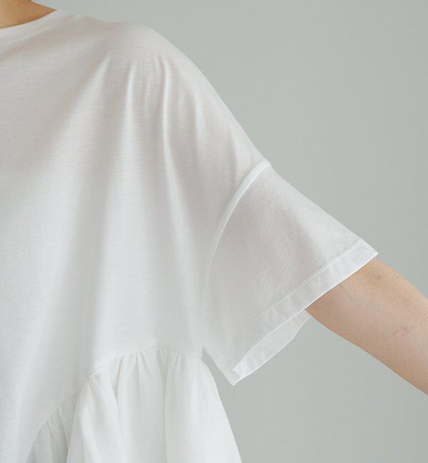  「異素材切り替えTシャツ」|Tシャツ・カットソー|