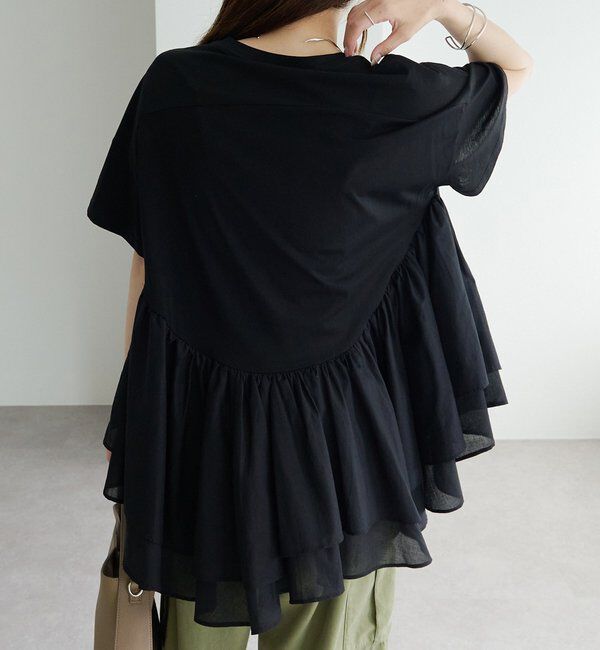  「異素材切り替えTシャツ」|Tシャツ・カットソー|