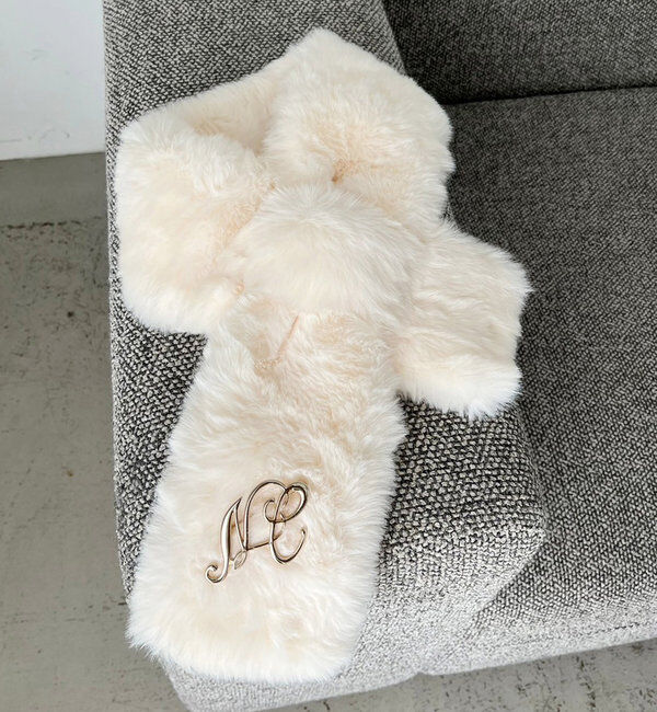  「NCブローチ付きティペット」|その他|アイボリー