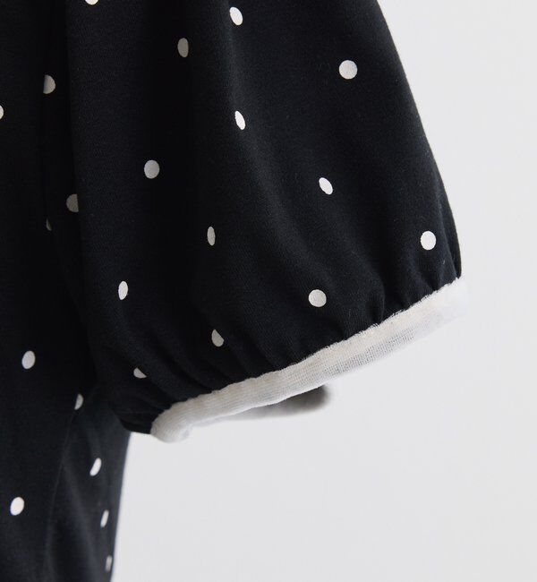  「ホルターネック配色ドットトップス」|プルオーバー|