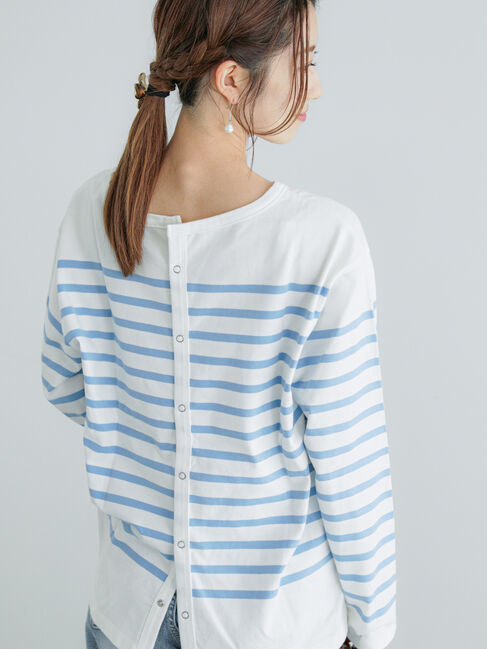 Te chichi「パネルボーダー2wayプルオーバー」|Tシャツ・カットソー|