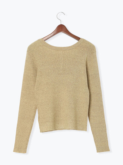 Te chichi「ヘンリーネックマーブルニット」|ニット・セーター|