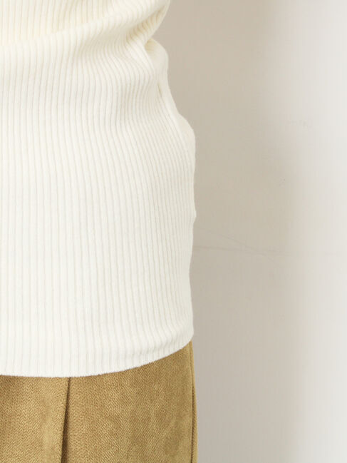 Samansa Mos2「【マシンウォッシャブル】もちもちリブタートルネックニット」|ニット・セーター|