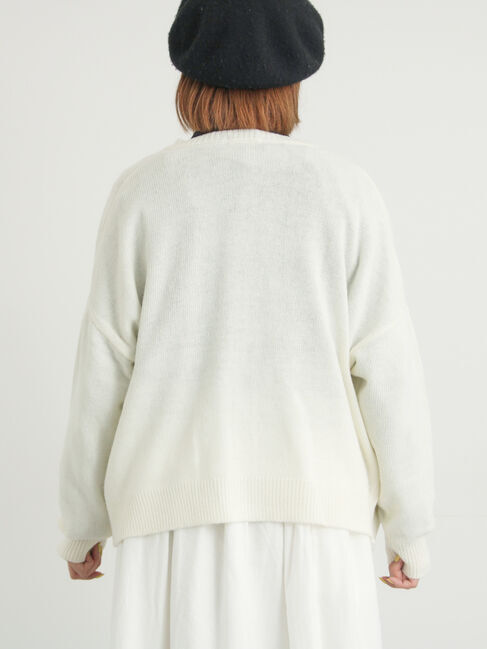 Samansa Mos2「花刺繍入りカーディガン」|カーディガン|