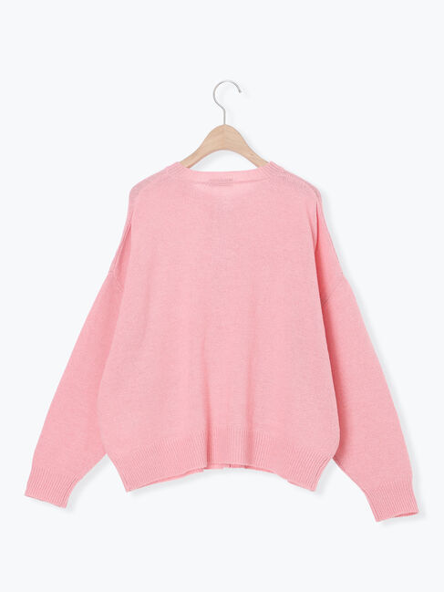 Samansa Mos2「花刺繍入りカーディガン」|カーディガン|