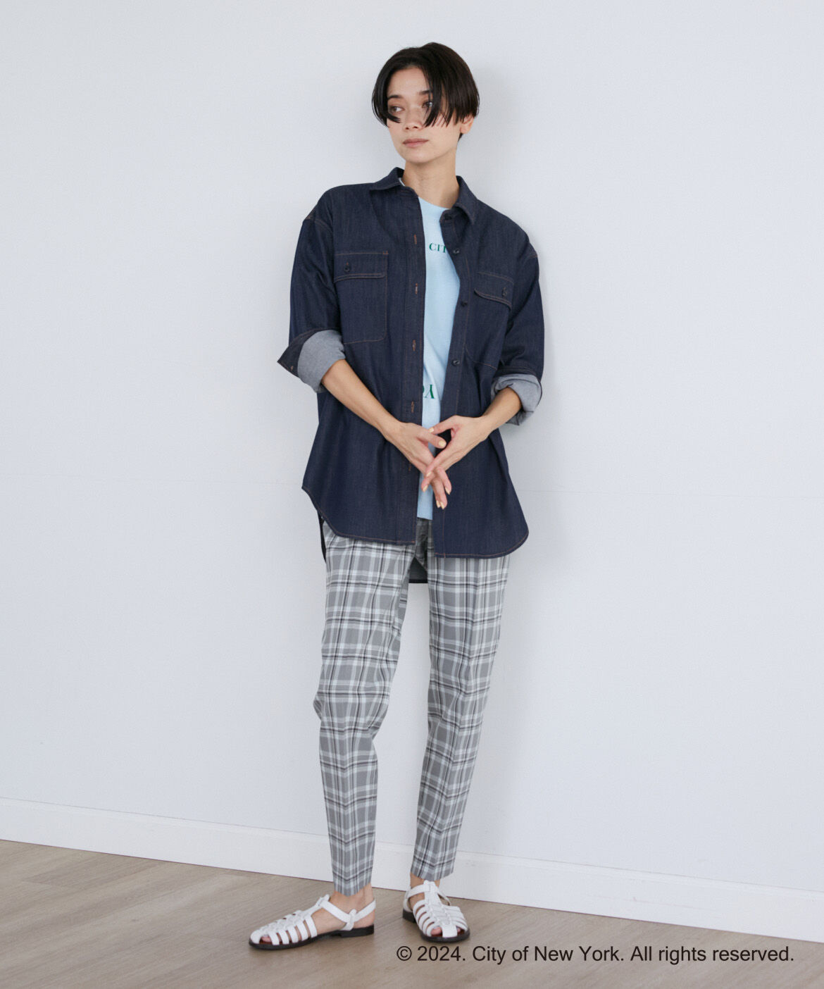 INED「《SUPERIOR CLOSET》NYCスクエアロゴTシャツ《GOOD ROCK SPEED》」|Tシャツ・カットソー|