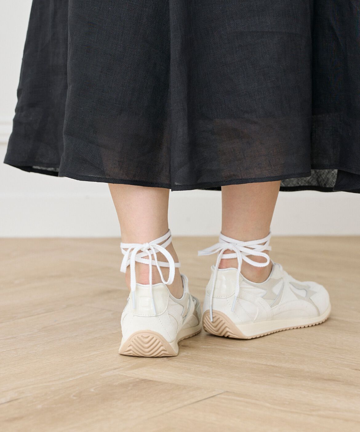 INED「FUGA LOW BALLERINA WHITE《D.A.T.E.》         」|スニーカー|