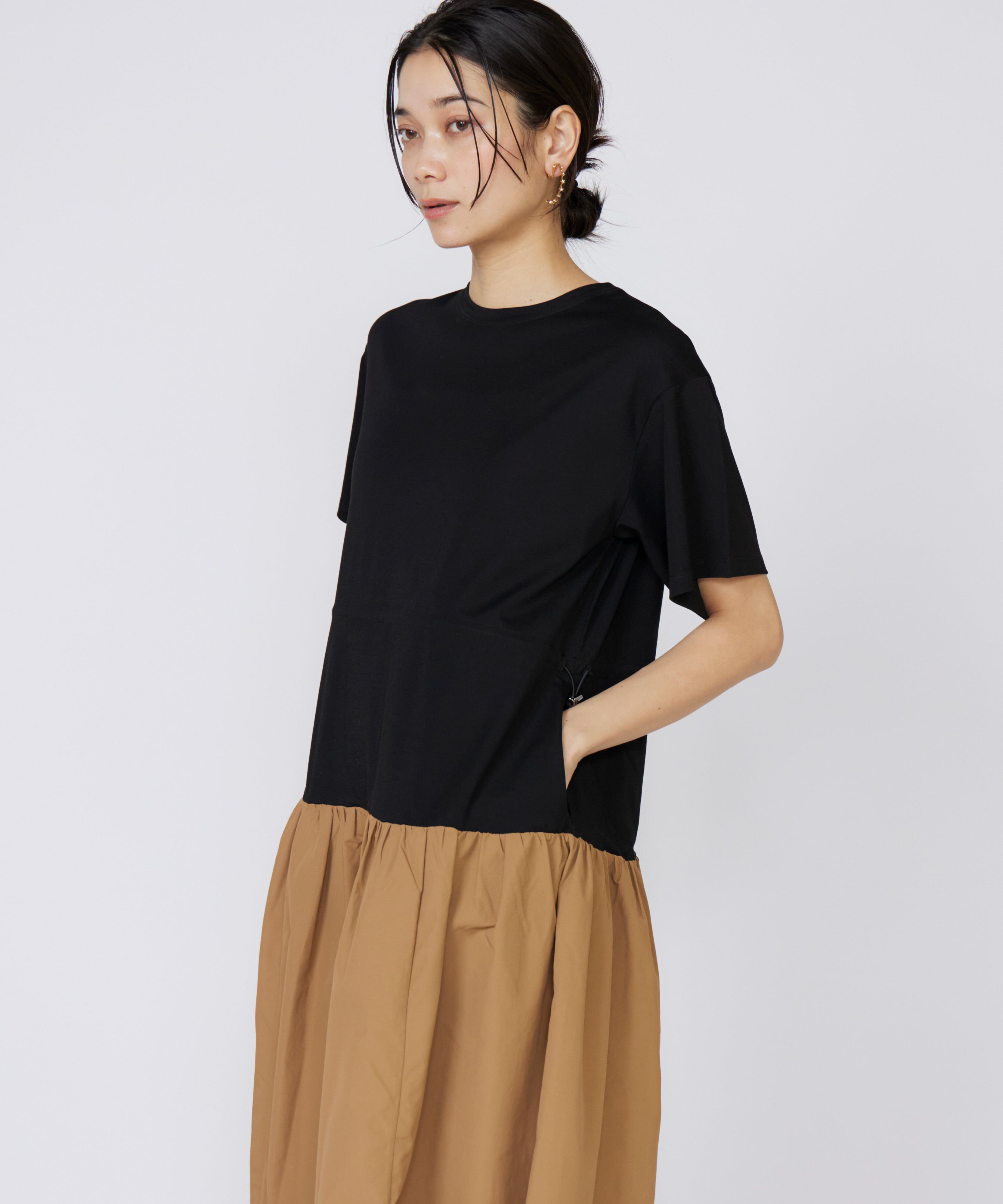 INED「《大きいサイズ》ドッキングワンピース」|ワンピース|